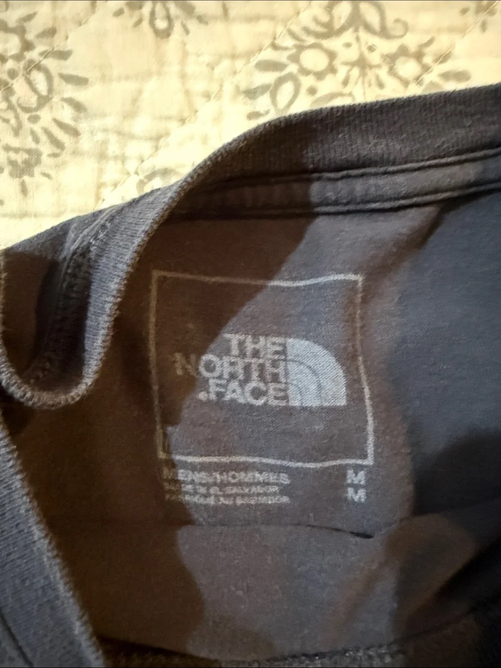 The North Face Navy Blue Tee with White Logo